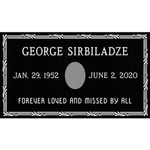 MMFS-207 Single Flat Granite Marble Burial Markers Indvidual gravesites from Mattos Monuments