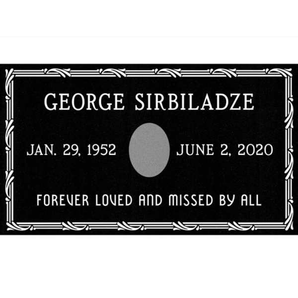 MMFS-207 Single Flat Granite Marble Burial Markers Indvidual gravesites from Mattos Monuments