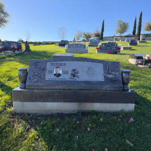 MMSC-32 Slant Companion Double Gravestone Headstone Marker in northern California Bay Area Hayward