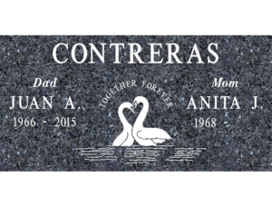 MMFC-203 Companion Flat Markers multi-person double gravesites from Mattos Monuments