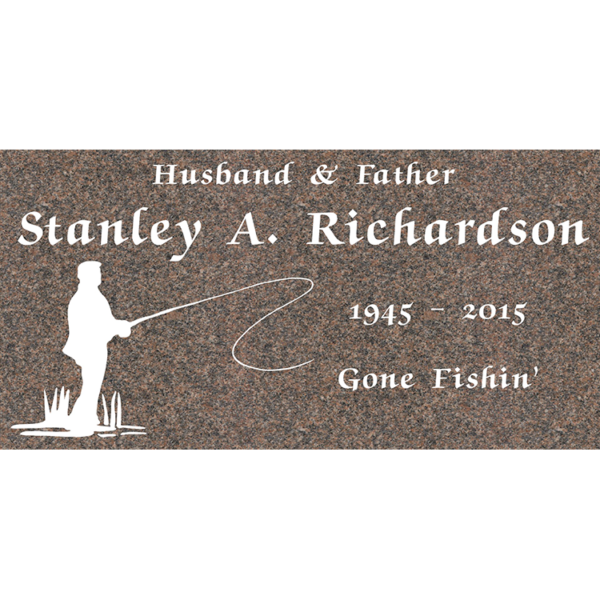 MMFS-259 Single Flat Granite Marble Burial Markers Indvidual gravesites from Mattos Monuments