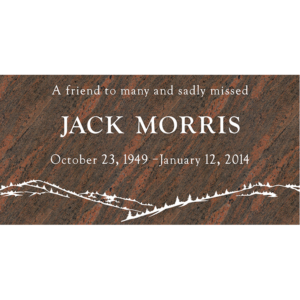 MMFS-266 Single Flat Granite Marble Burial Markers Indvidual gravesites from Mattos Monuments