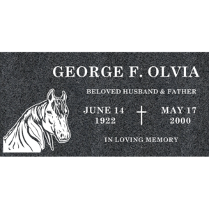 MMFS-269 Single Flat Granite Marble Burial Markers Indvidual gravesites from Mattos Monuments