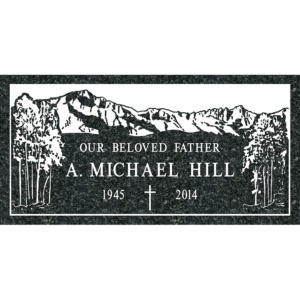 MMFS-270 Single Flat Granite Marble Burial Markers Indvidual gravesites from Mattos Monuments