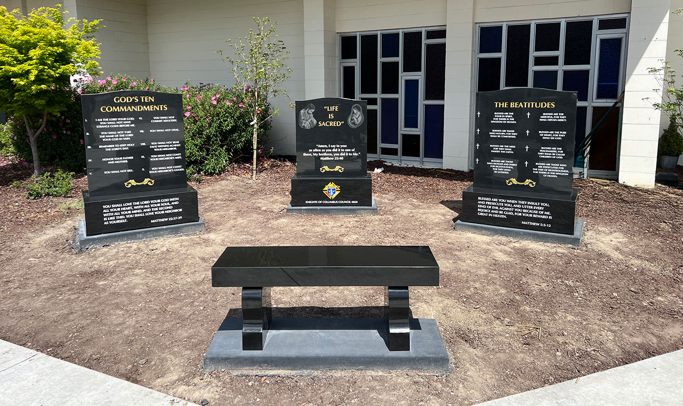 etched and engraved granite monuments for military, police, civic recognition