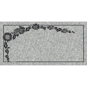 MMFS-273 Single Flat Granite Marble Burial Markers Indvidual gravesites from Mattos Monuments in Hayward, California
