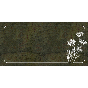MMFS-281 Single Flat Granite Marble Burial Markers Indvidual gravesites from Mattos Monuments in Hayward, California