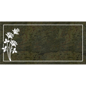 MMFS-286 Single Flat Granite Marble Burial Markers Indvidual gravesites from Mattos Monuments in Hayward, California