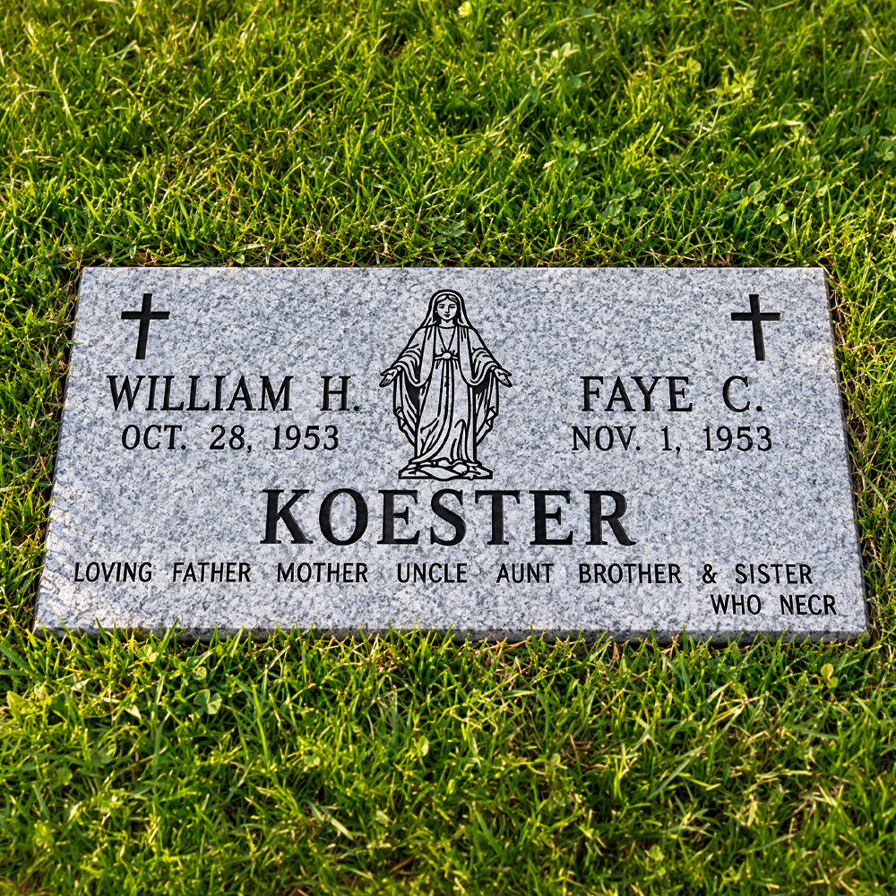 Flat Grave Marker at St. John's Cemetery