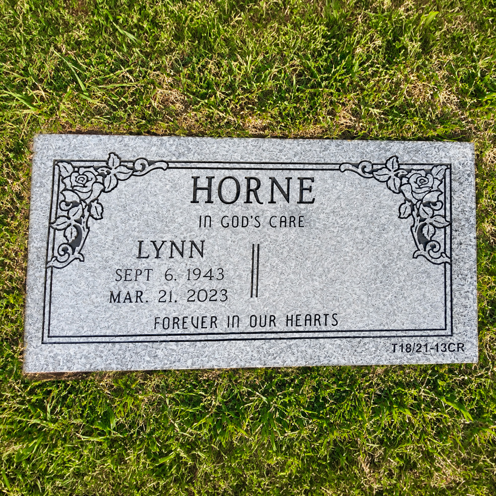Flat Grave Marker at St. John's Cemetery