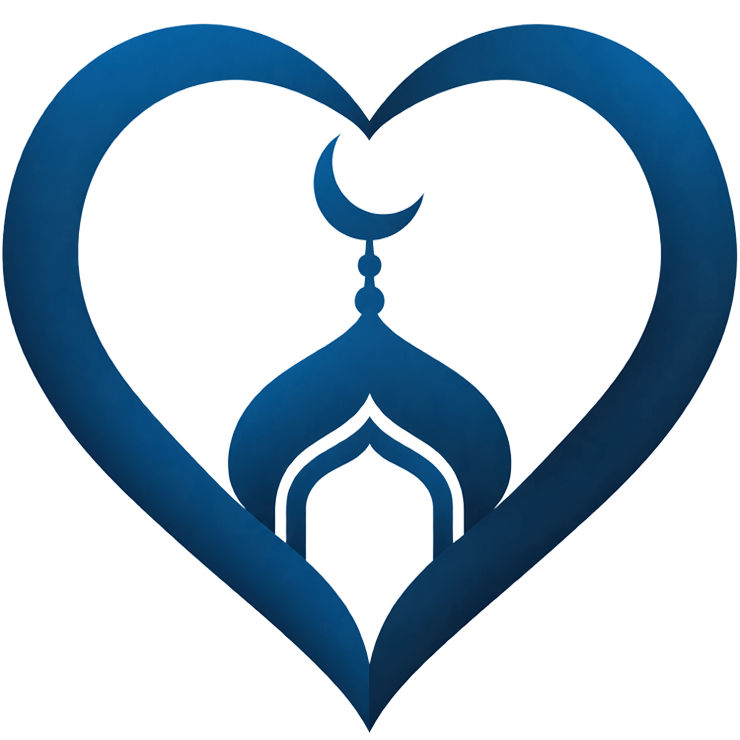 islamic headstones and muslim memorials - icon of heart