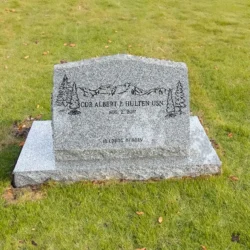 photo of slant upright gravestone marker at Lone Tree Cemetery in Hayward, California