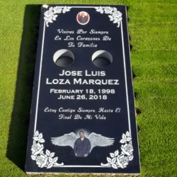 Photo of a Ledger Grave Markers at Chapel of the Chimes Cemetery in Hayward, California