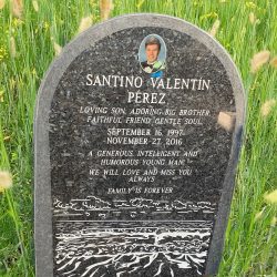 Headstone example at Cedar Lawn Cemetery in Fremont, California
