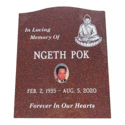 Headstone example at Cedar Lawn Cemetery in Fremont, California