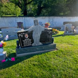 Headstone example at Cedar Lawn Cemetery in Fremont, California