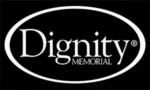logo for Dignity Memorial Services that oversees Woodlawn Memorial Park in Colma, California and Cedar Lawn Cemetery in Fremont, California
